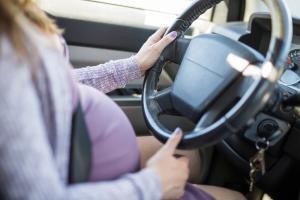 pregnant woman driving